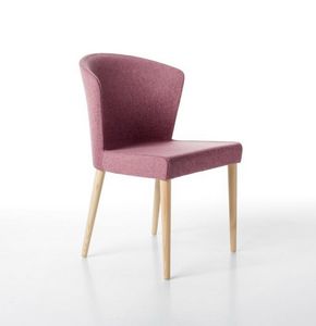 Kont 4 Beine, Eleganter Stuhl mit Polyurethan-Schaum gepolstert