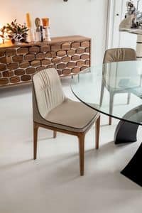 MIVIDA Stuhl, Weichen Stuhl Polyurethan, Holz und Leder, für Restaurants