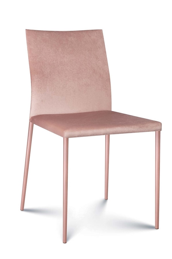 Plata Stoff, Moderner Stuhl mit Stoffbezug