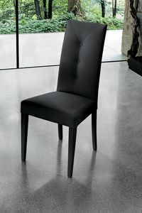 ZURIGO SE503, Moderner Stuhl mit hoher Rückenlehne gepolstert