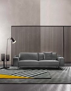 Altair, Modernes Sofa mit Metallbeinen