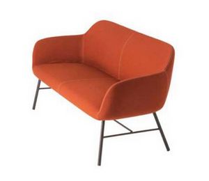 Art. 40889 150 cm gro�es Sofa aus feuerhemmendem Stoff, Feuerfestes Sofa aus Stoff, mit Metallgestell