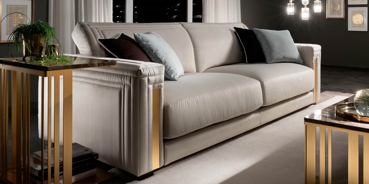 ATMOSFERA Sofa, Kostbares Sofa mit raffinierten Oberflächen