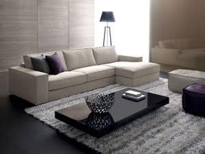 Avenue, Modul-Sofa mit Holzrahmen, fr elegante Stnder