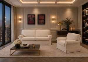 BRIGITTE, Sofa mit raffiniertem Design, mit abnehmbarem Bezug