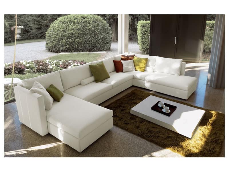 Company corner, Modulares Sofa, komplett abnehmbare Abdeckung, modernes Design