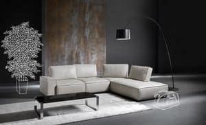 Diapason, Modernes Sofa mit abnehmbarem Deckel, mit Polsterung aus Polyurethan