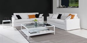 Dry, Moderne Sofa, Armlehnen in Gänsedaunen, für Büros