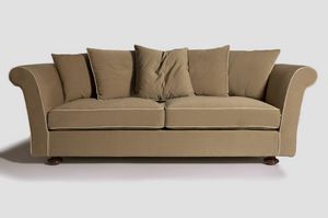 Ester, Magefertigtes Sofa mit Fen aus Buchenholz