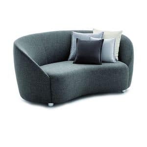 Euforia system 00160, Gepolsterte Sofa mit einem Soft-Design