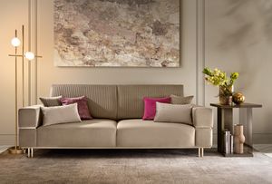 FIAMMA Sofa, Sofa mit weichen und geometrischen Volumen