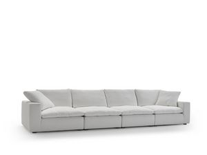Fluffy, Sofa mit gro�z�gigen Proportionen, mit gro�en und weichen Kissen