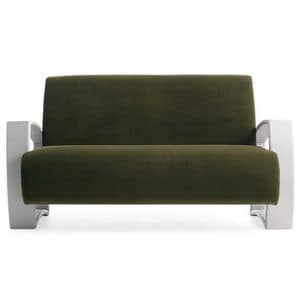 Harmony 01251, Sofa mit Holzrahmen, Sitz und Rcken gepolstert, Stoffbezug, moderner Stil