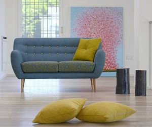 Italo, Zweisitzer-Sofa aus Leder oder Stoff