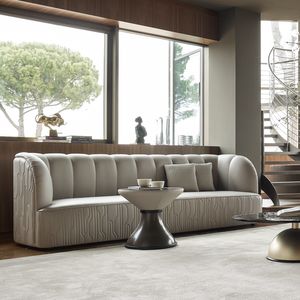 Karoli Sofa, Sofa mit gesteppter Sitzfl�che und R�ckenlehne