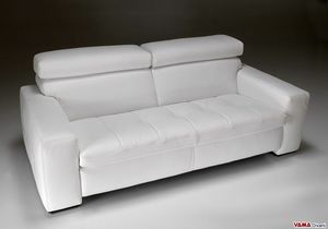 Kyoto, Modernes lineares Sofa mit gesteppten Kissen