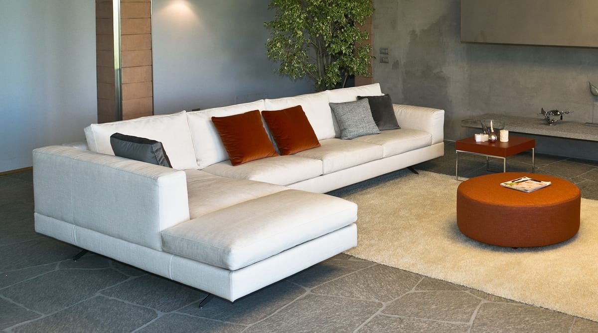 Lario eckig, Modulares Sofa mit einem modernen Design