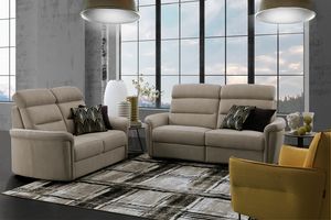 Lotus Italia, Modernes Sofa mit hoher R�ckenlehne