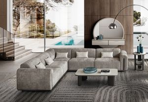 PERLA modulares Sofa, Modulares Sofa mit weichen Formen