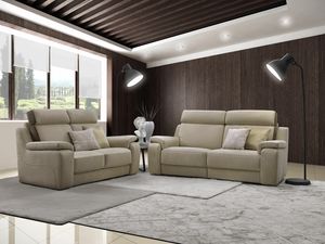 Sauro Italia, Sofa mit hoher Rckenlehne und fester Kopfsttze
