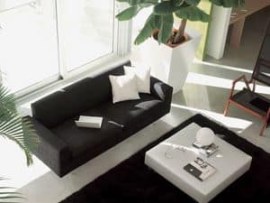 Step, Moderne Sofa, Leder umwickelt, für elegantes Wohnzimmer