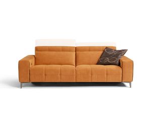 Tiffany, Sofa mit Rückenlehnen mit variabler Höhe