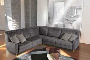 W02E + W02C, Modulares Sofa mit elegantem Stoff bezogen