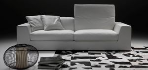 Zoe, Modernes Sofa mit verstellbaren Rckenkissen