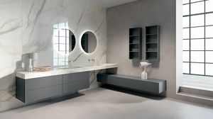 BLUES BL2.04, Komplette Mbel fr Badezimmer mit Doppelwaschbecken