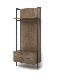 Art. 30861 Wandmontierte Struktur mit Gep�ckablage und Schubladenelement, Wandkonstruktion f�r Hotelzimmer, mit Gep�ckablage und Kommode