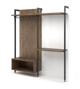 Art. 31040 Hochschrank mit Gep�ckablage und Schreibtisch, M�bel f�r Hotelzimmer, mit Schreibtisch und Gep�ckablage
