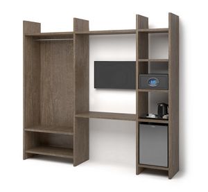 Art. 31064 Parete multifunzionale open, Offene multifunktionale Wandm�bel f�r Hotelzimmer