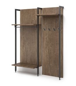 Art. 31183 Multifunktions-Wandschrank mit Gep�ckablage und H�ngebereich, Offener Schrank f�r Hotelzimmer