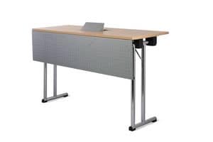 Conference-Fold, Tisch mit klappbaren Beinen geeignet für Tagungen, Multifunktionstisch für Konferenzen
