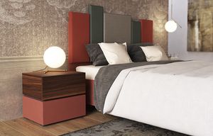 Tania, Zweifarbiger Nachttisch mit minimalistischem Design