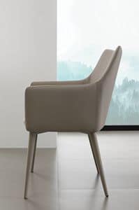 Art. 242 Armonia, Sessel aus Kunstleder, mit beschichtetem Metallgestell