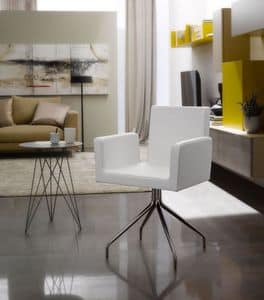 Lollipop 4, Komfortables Mehr Sessel, mit Leder bezogen, fr das Bro zu Hause und Hotels