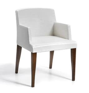 Resana, Sessel mit Holzbeinen, im modernen Stil