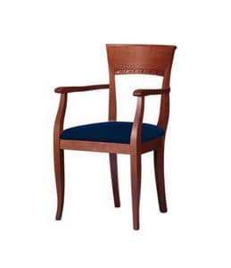 C18, Stuhl mit Armlehnen, aus Buchenholz, fr die Gaststtten