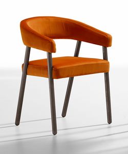 Kiini-P, Sessel aus Holz, gepolstert