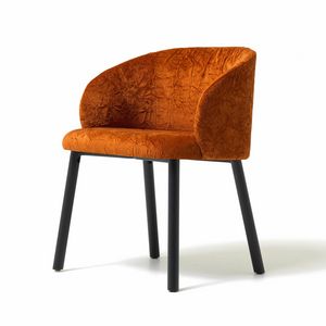Loft 4 Holzbeine, Gepolsterter Sessel mit innovativem Design