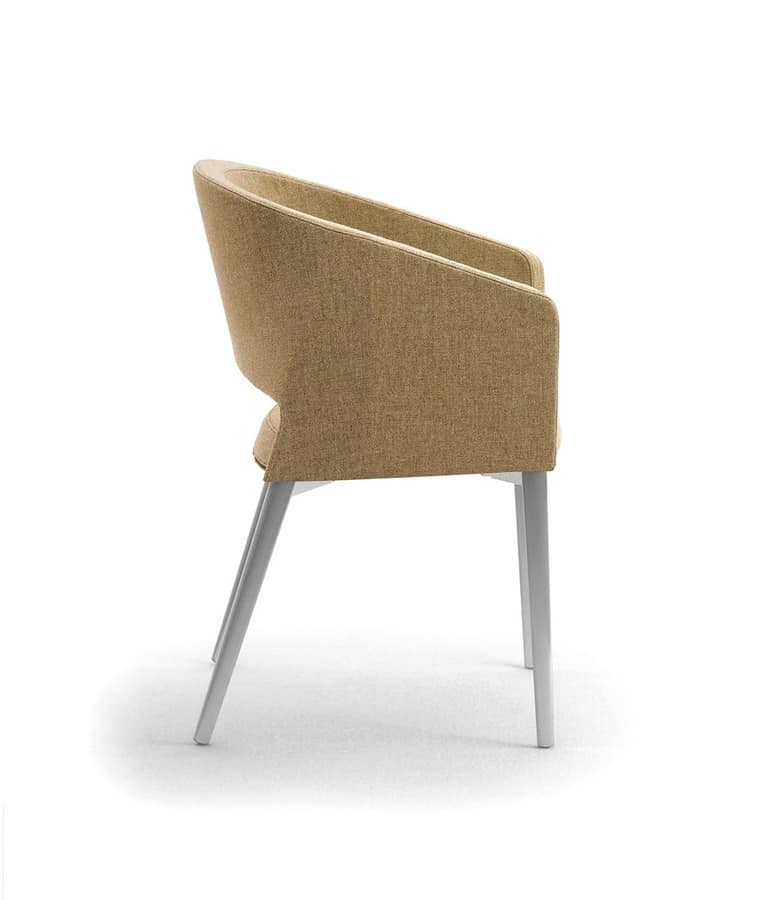 Reef 4G, Sessel mit Metallbeinen, in minimalem Stil
