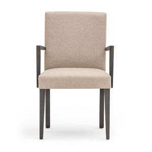 Zenith 01621, Sessel mit Armlehnen mit Holzrahmen, Sitz und Rücken gepolstert, Stoffbezug, für Vertrags-und Wohnbereich