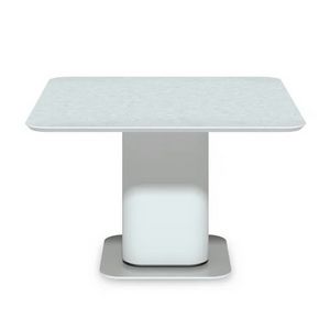 Ishi 2801, Tisch mit quadratischer Platte und abgerundeten Kanten