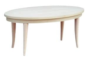 TA19, Klassischen ovalen Tisch in Buche, furniert top