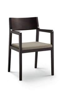 AMARCORD/P, Sessel mit Armlehnen und Rckenlehne aus Holz