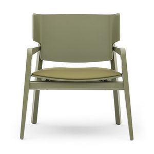 Offset 02842, Sessel aus Massivholz, gepolsterter Sitz, moderner Stil