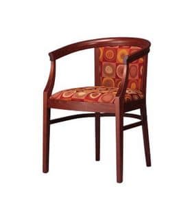 430, Sessel in Buche, elegant und robust, gepolstert