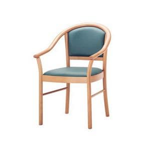C14, Sessel mit Armlehnen aus Buchenholz fr den Objektbereich