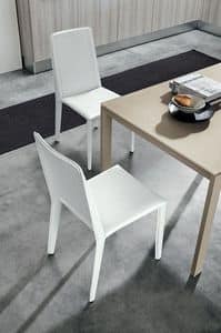 BASTIA SE612, Lederfaserstoff Faser abgedeckt Stuhl, in einem modernen Stil